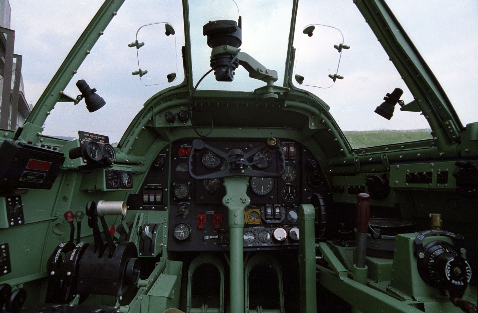 DAYTON, Ohio -- Bristol Beaufighter cockpit at the National Museum of the United States Air Force. (U.S. Air Force photo)