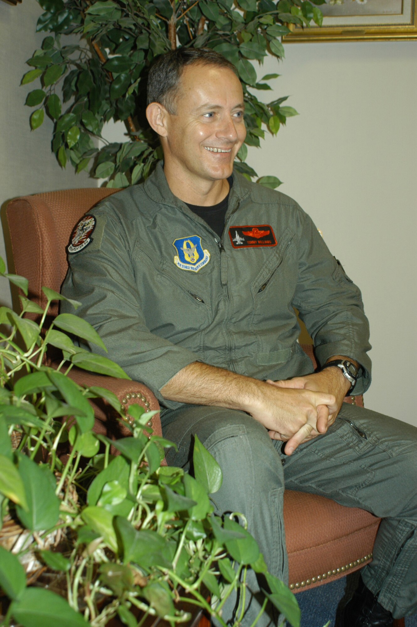 Col. Tommy Williams, 301st Fighter Wing vice commander, knew he wanted to fly jets since he was a young boy. Now second in command of this Air Force Reserve Command premier fighter wing, he is as pumped up to take care of the troops as he is to fly the hometown-built F-16. (U.S. Air Force Photo/Tech. Sgt. Julie Briden-Garcia)