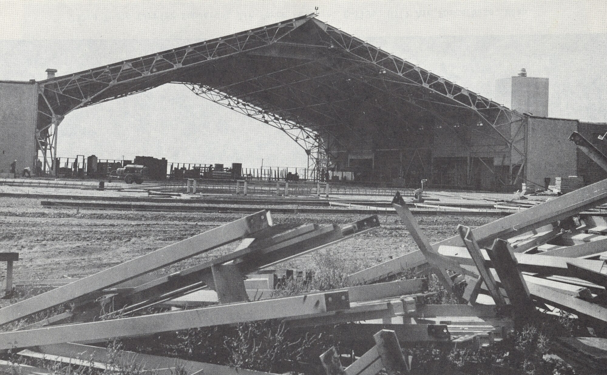 The 419th Fighter Wing hanger was built by Air Force Reserve Command in 1959 for a cost of $900,000.(U.S. Air Force Photo)