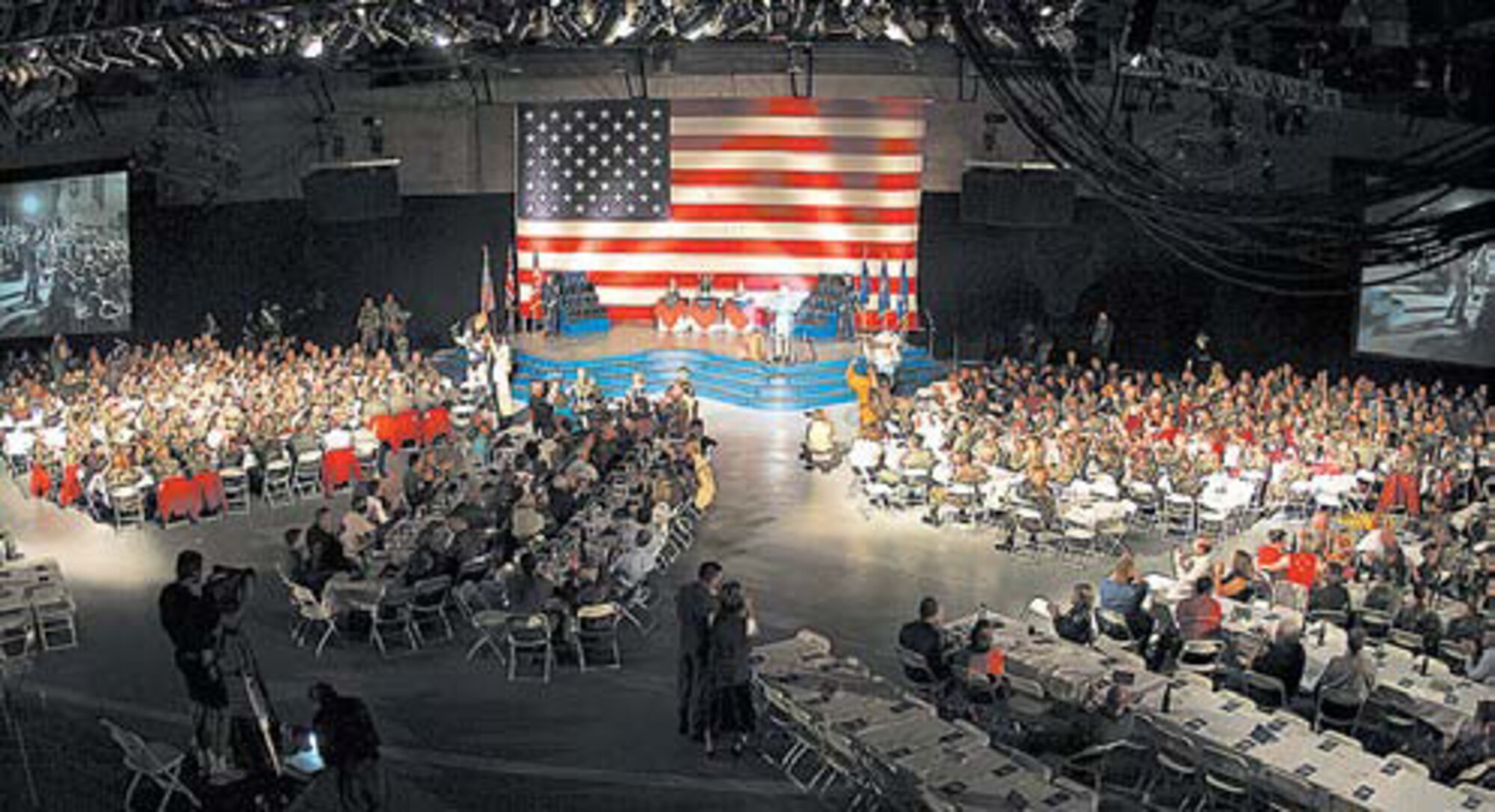 Guardian Challenge participants gather at the banquet on the last day of events for the announcement of the winners and the presentation of the trophies.
