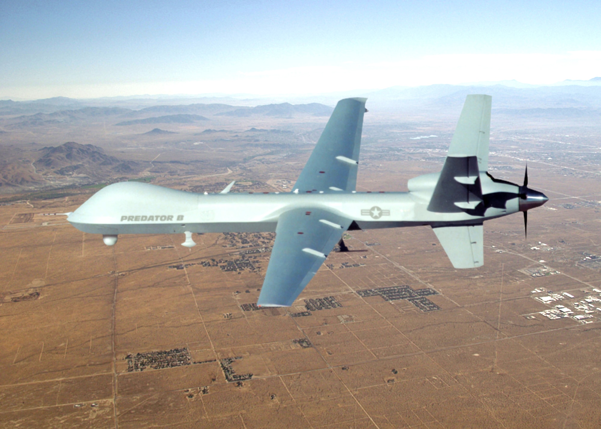 The "Reaper" has been chosen as the name for the MQ-9 unmanned aerial vehicle. (U.S. Air Force photo)    