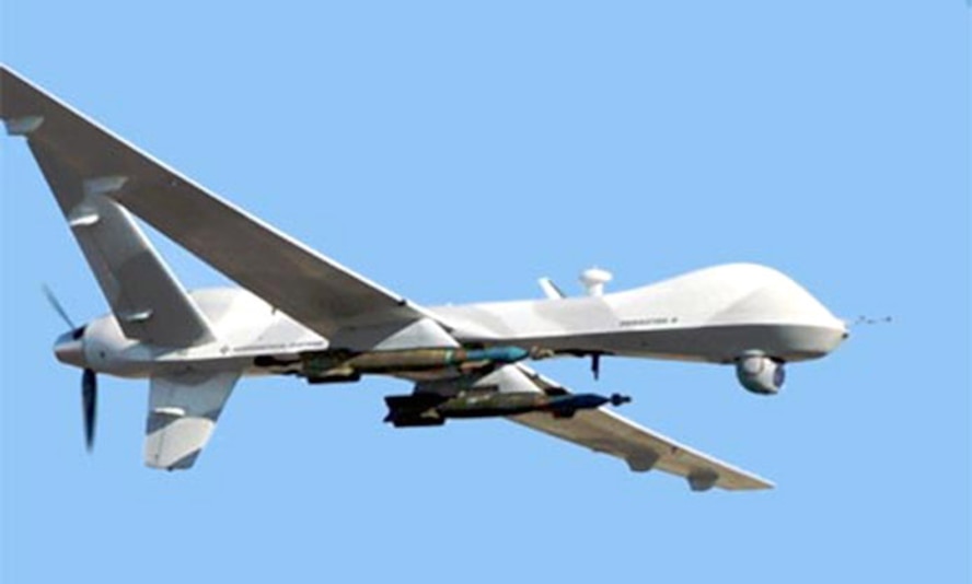 The Reaper is larger and more heavily-armed than the MQ-1 Predator and attacks time-sensitive targets with persistence and precision, to destroy or disable those targets.  (Courtesy photo) 
