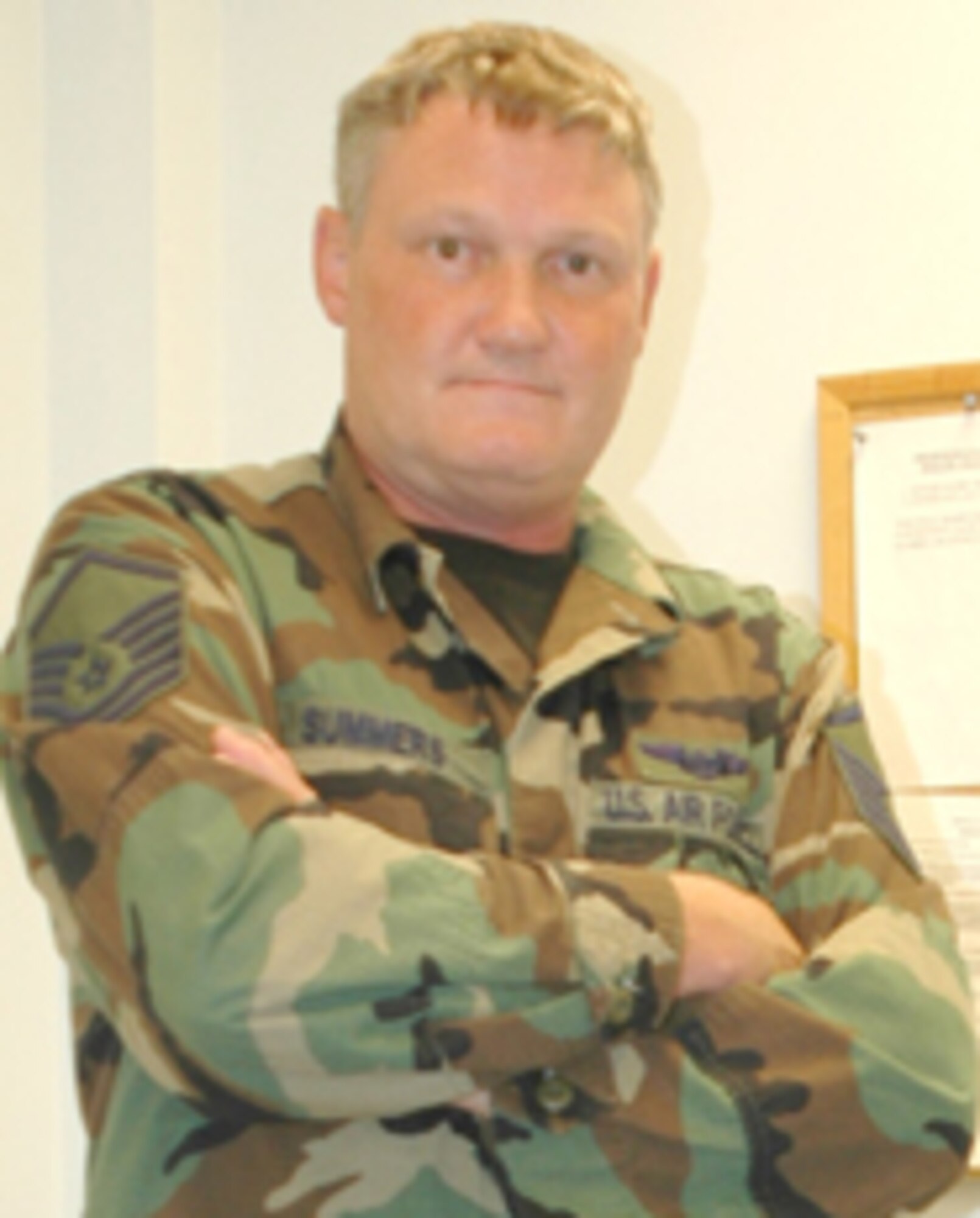 GRISSOM AIR RESERVE BASE, Ind -- Master Sgt. Robert Summers, 434th Aerospace Medicine Squadron, responded to a civilian aircraft crashing into a retention pond and helped perform CPR on the pilot. (U.S. Air Force photo/SrA. Ben Mota)
