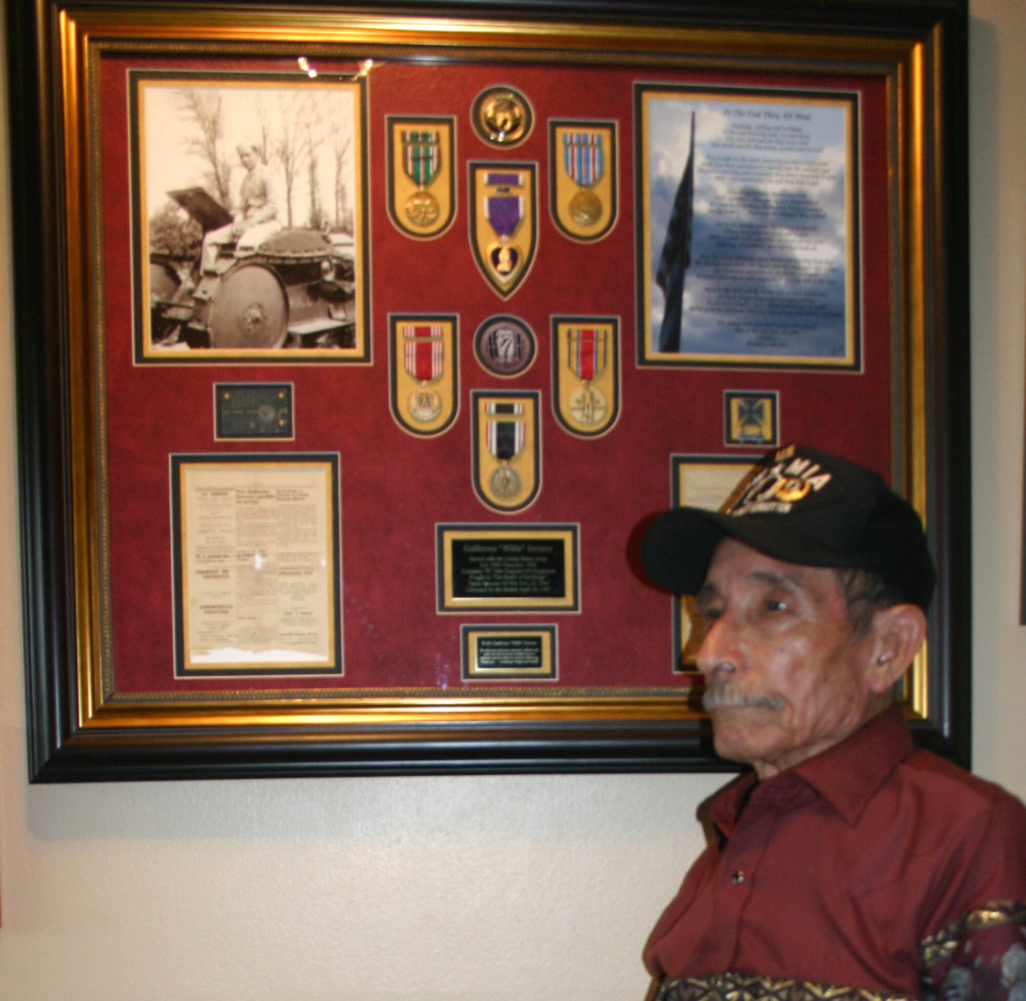 Guillermo Serrano was a young Army private when he was  captured and imprisoned by Germans during the early stages of World War II's Battle of the Bulge. (U.S. Air Force photo)
