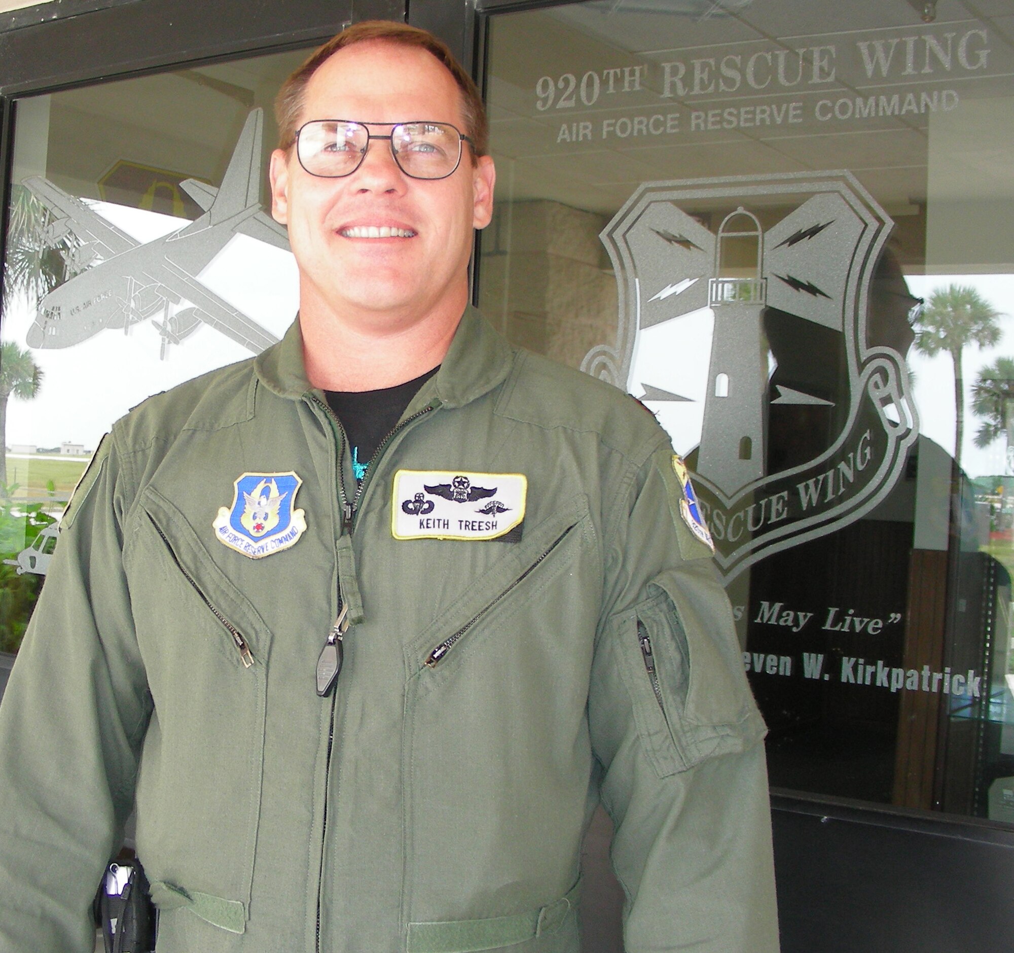 Maj. Keith Treesh, an HC-130 P/N Navigator with the 920th Rescue Wing found his way back home to Patrick Air Force Base, Fla.  The major was bortn September 18, 1956, nine years to the day the Air Force become a branch of the military.  Ironically Maj. Treesh's long military career has brought him full circle back to to his birthplace.  