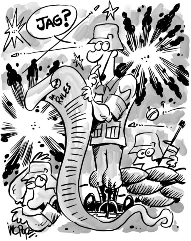 ORI Ground Rules (U.S. Air Force Cartoon by Master Sgt. W.C. Pope)