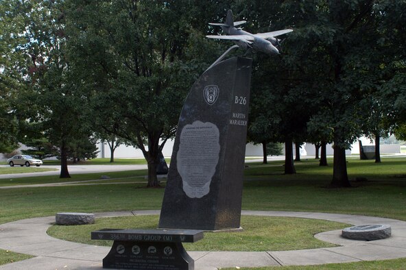 DAYTON, Ohio -- 397th Bomb Group monument in Memorial Park at the National Museum of the United States Air Force.
