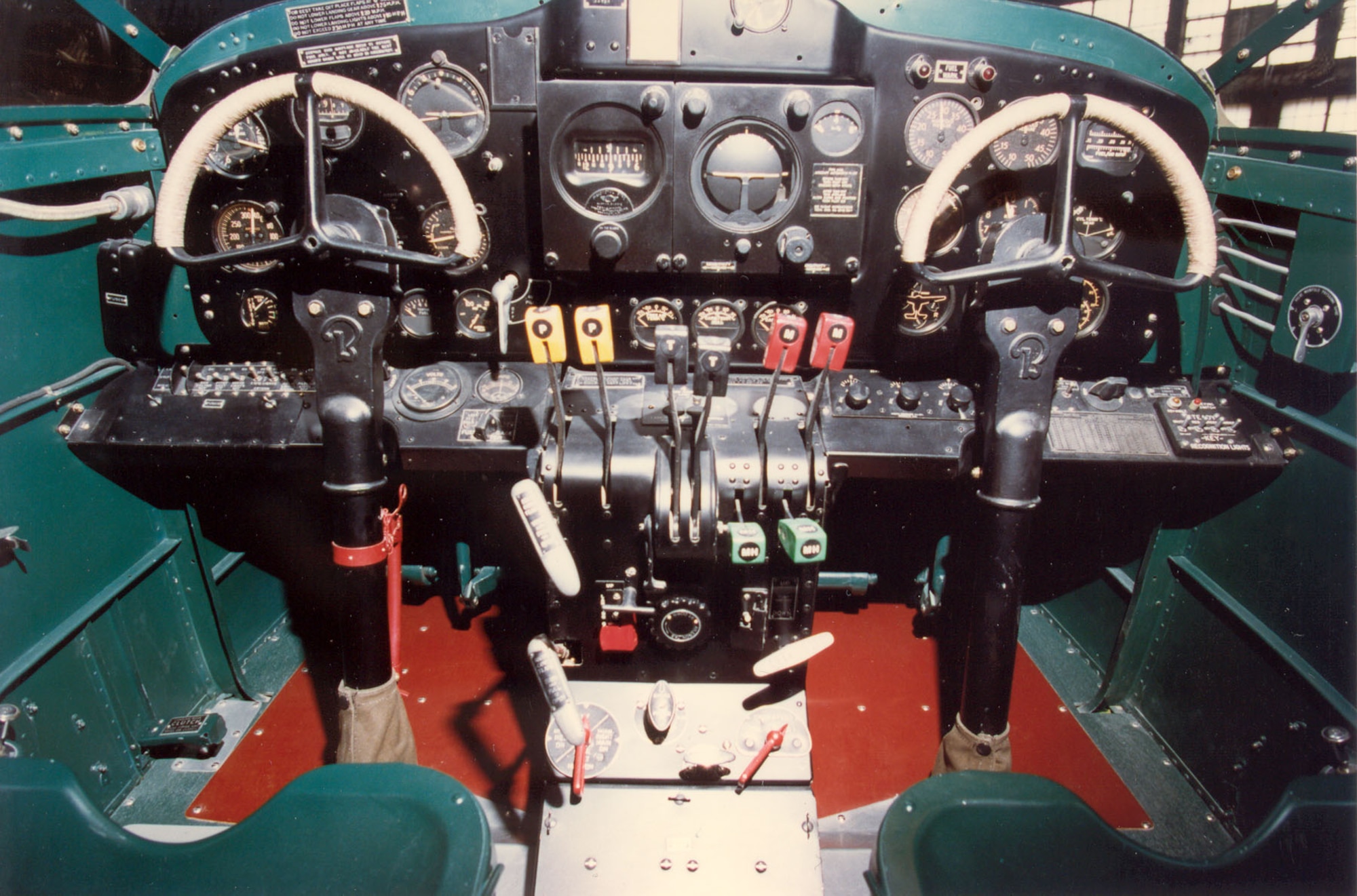 DAYTON, Ohio -- Beech AT-10 cockpit at the National Museum of the United States Air Force. (U.S. Air Force photo)