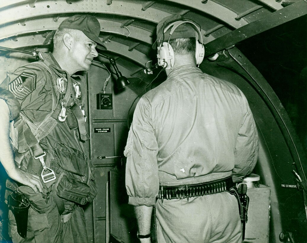 Chief Master Sgt. Paul Airey was selected as the first chief master sergeant of the Air Force on April 3, 1967.  During his tenure he visited many bases and talked with many Airmen about improving conditions for the enlisted force.  (U.S. Air Force file photo)