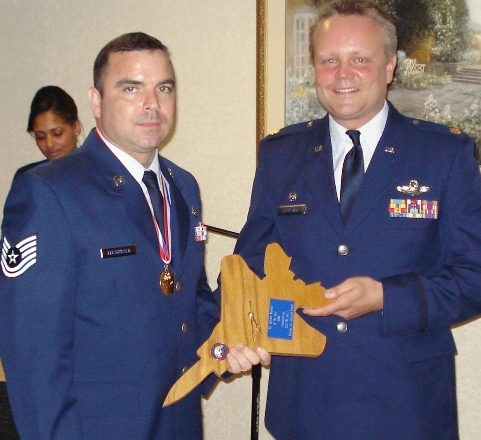 Technical Sergeant Thomas Fitzgerald, Detachment 1, 125th Fighter Wing tactical aircraft maintenance Craftsman, was named Air Defense Warrior of the Year for 2006. (U.S. Air Force photo/Dan Galindo)