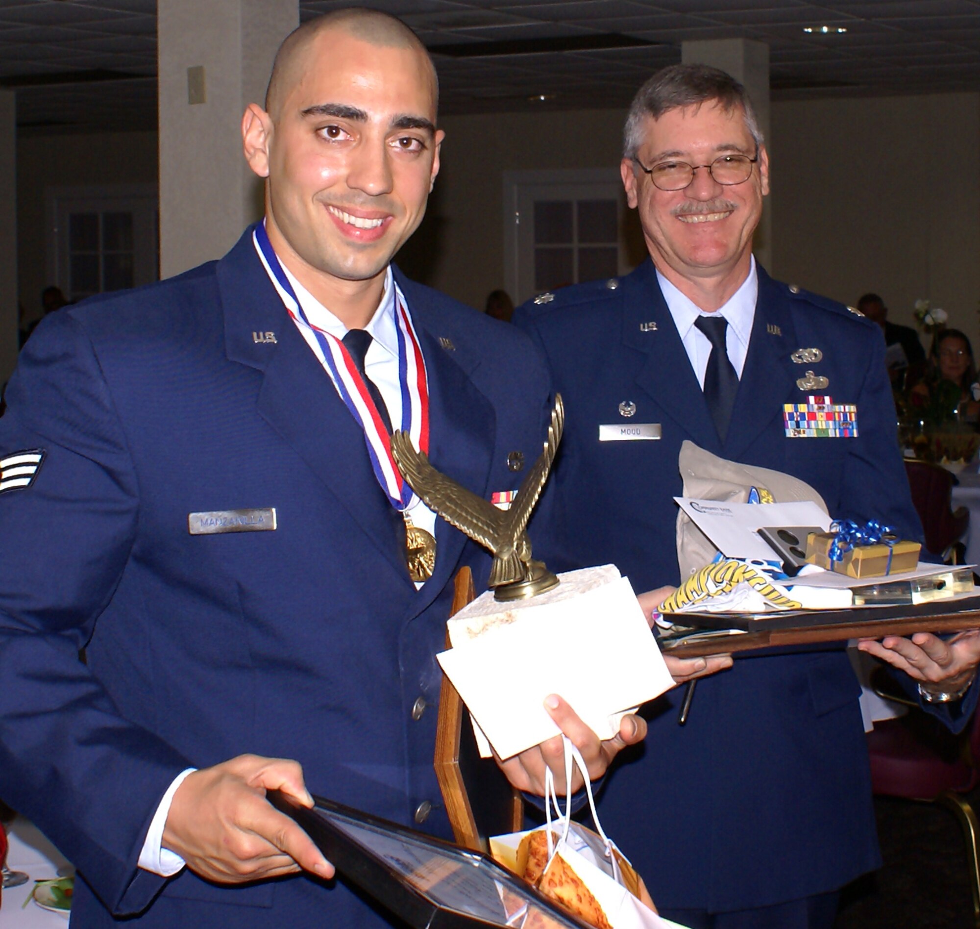 Senior Airman Oscar Manzanilla, 482nd Logistics Readiness Squadron vehicle operations journeyman, was named Airman of the Year for 2006. (U.S. Air Force photo/Dan Galindo)