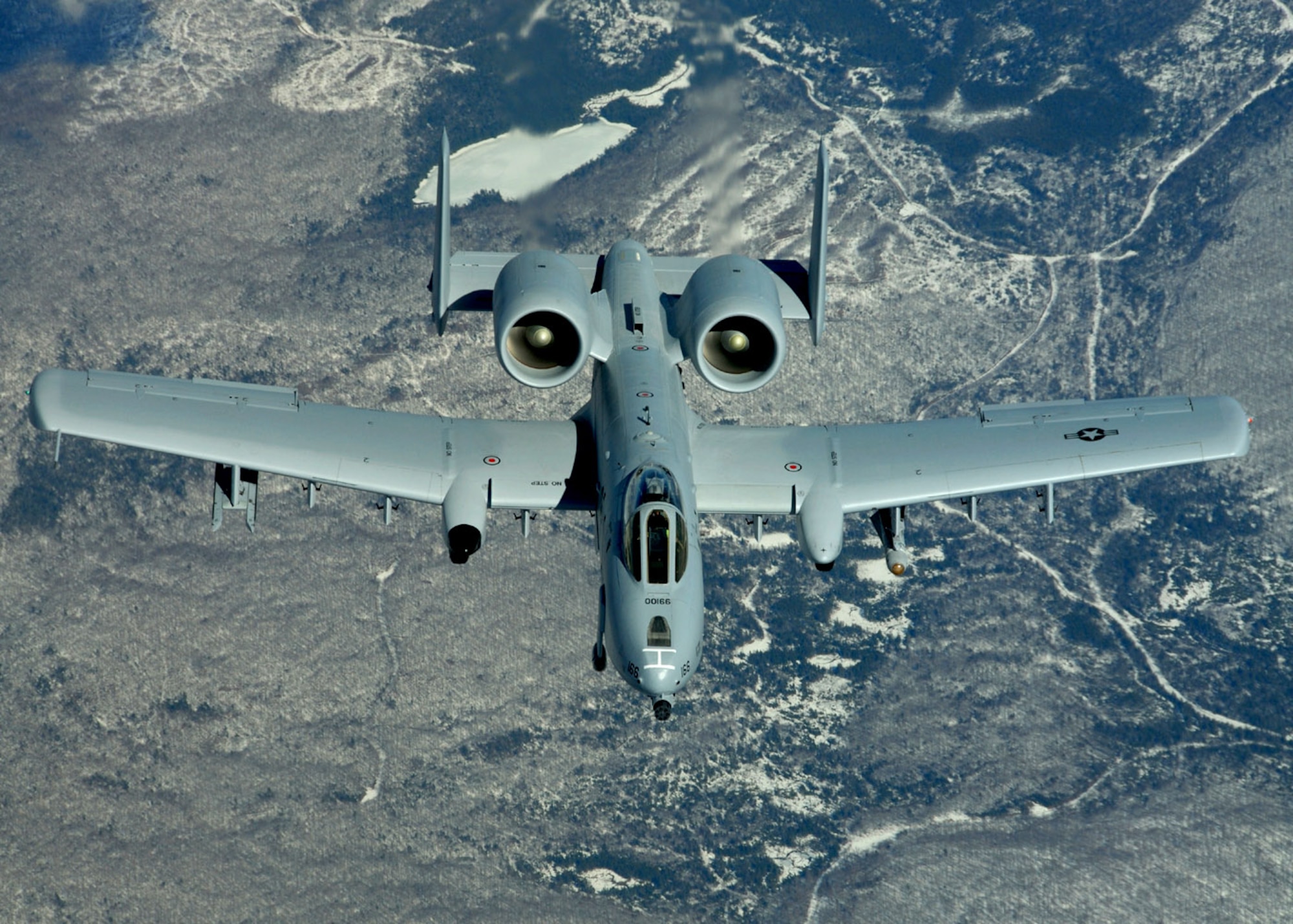 Col. Jon Mott breaks the record for the most documented hours in an A-10 Thunderbolt II during a refueling mission March 30. Colonel Mott, with the Massachusetts Air National Guard's 104 Fighter Wing, has flown more than 4,570 hours in the A-10. (U.S. Air Force photo/Staff Sgt. Melanie Norman)
