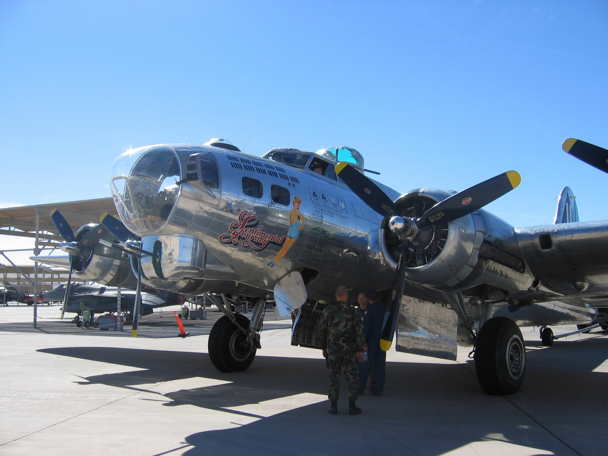 The Sentimental Journey B-17G Flying Fortress was on display March 24 and
25 during Luke Days 2007 Air Show.
