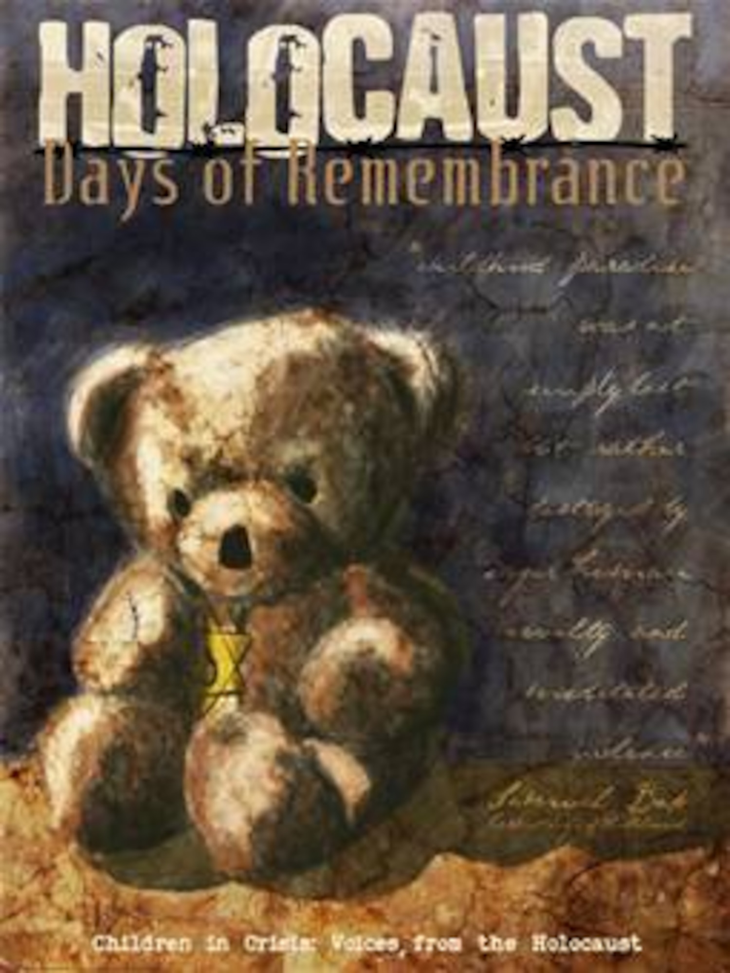 Holocaust Remembrance Day falls on April 15 and throughout the week of April 16-20; the Nellis Holocaust Remembrance Committee will show Holocaust themed movies in the base Chapel Annex. There will also be a memorial service in the Chapel Sanctuary on April 19 at 1 p.m. Everyone is invited to attend these events. 