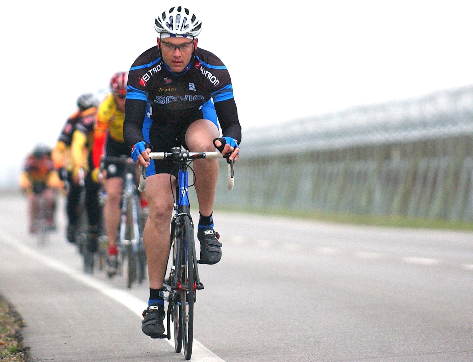 Tech. Sgt. Mark Naglack, 723rd Maintenance Squadron, cycles his way across the Italian landscape during the  2006 U.S Forces Europe Cycling Series. Sergeant Naglack was recently selected as a member of Air Force Cycling Team and will travel to Iowa to participate in a seven-day, 500-mile road race. (U.S. Air Force photo by Staff Sgt. Michael Holzworth)
