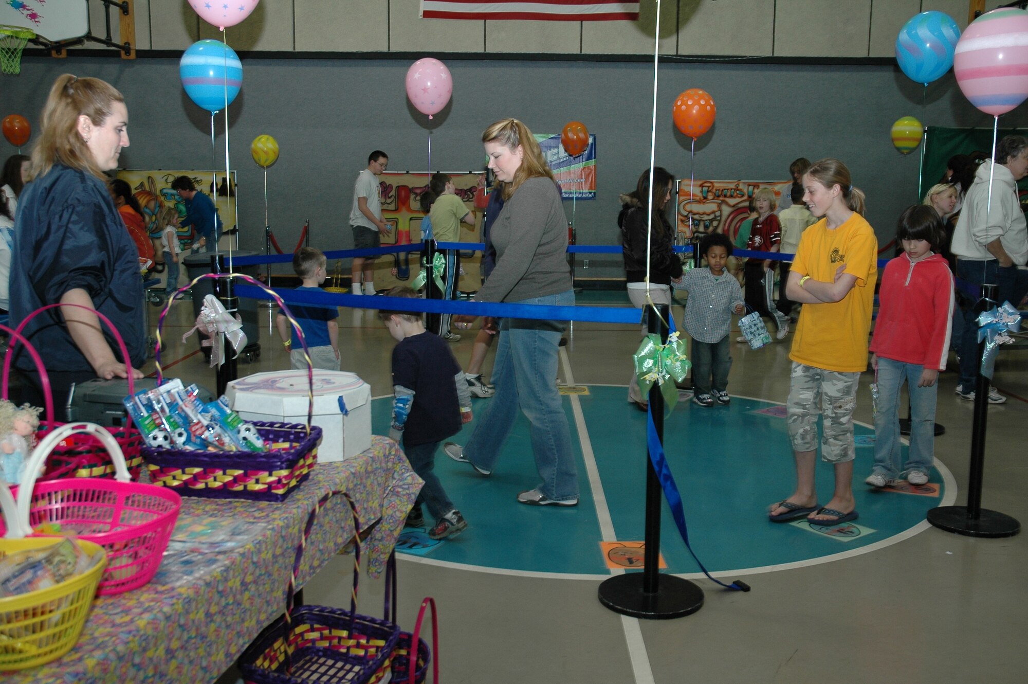 Prizes were given out at the cake-walk thoughout the day at the Spring Carnival. 