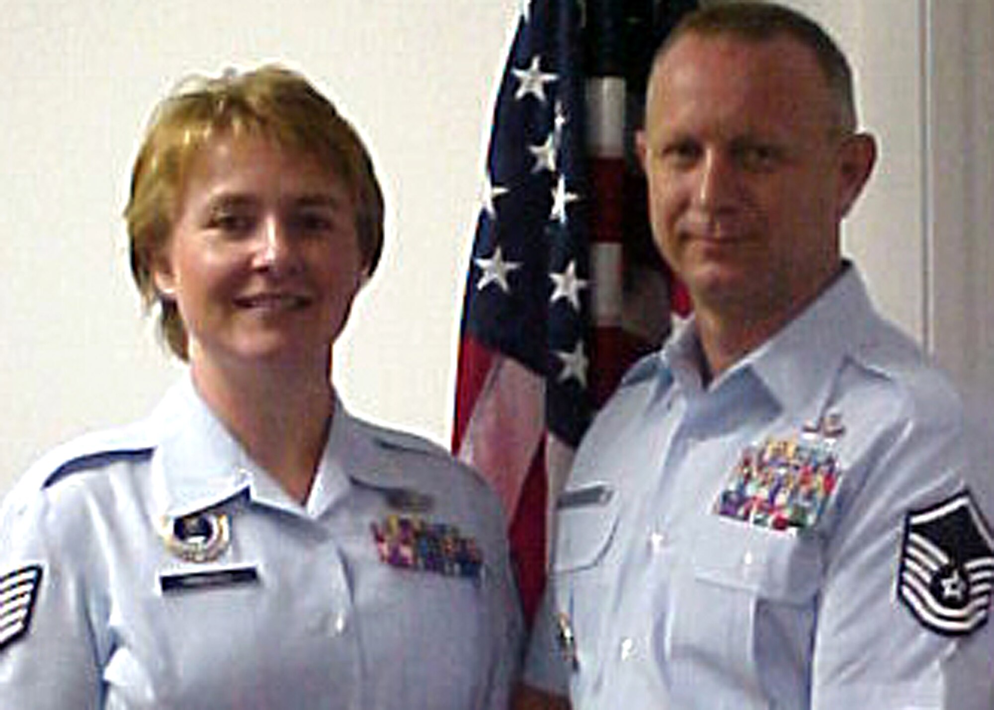 Tech. Sgt. Misty and Master Sgt. Bryan Driscoll, married 333rd Recruiting Squadron officer accessions recruiters in Tampa, Fla., serve a key role in helping their squadron operate one of the best officer accessions programs in the nation. (U.S. Air Force photo)