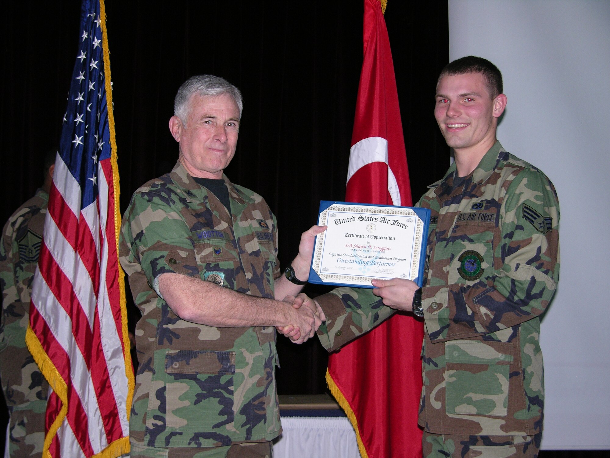 The 728th logistics functions were rated excellent. As noted by the team chief in their report, this was achieved in the midst of a very high op tempo, and in direct support of the global war on terrorism. (Courtesy photos)