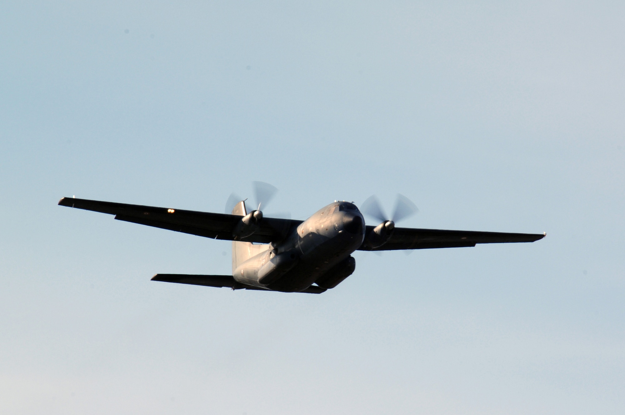 EIELSON AIR FORCE BASE, Alaska -- A French C-160 aircraft from the Armee de l'Air (French Air Force), takes off for a mission during Red Flag-Alaska 07-1 here on April 10. Red Flag-Alaska is a Pacific Air Forces-directed field training exercise for U.S. forces flown under simulated air combat conditions. It is conducted on the Pacific Alaskan Range Complex with air operations flown out of Eielson and Elmendorf Air Force Bases.
(U.S. Air Force Photo by Staff Sgt Joshua Strang)