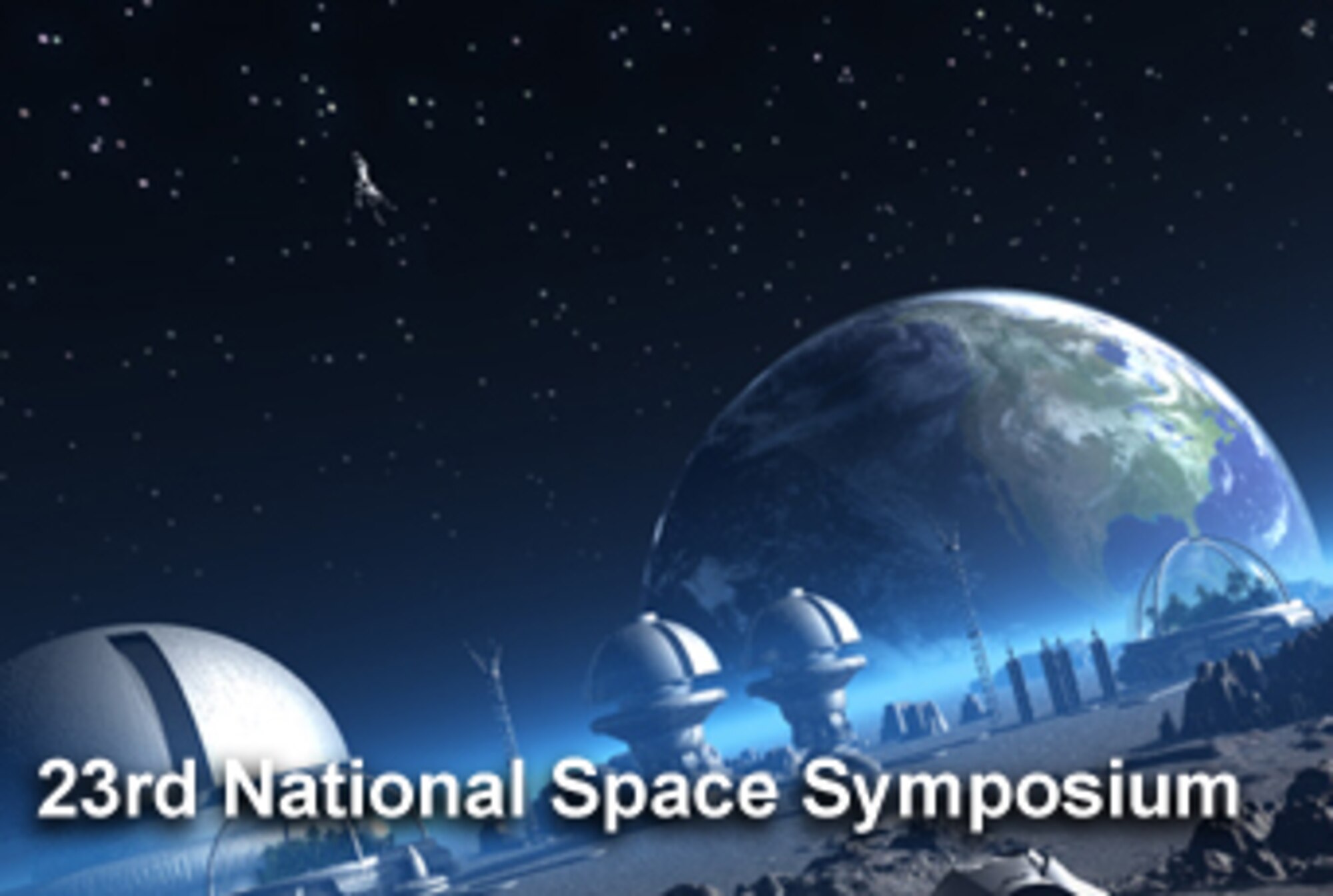 Air Force Chief of Staff Gen. T. Michael Moseley focused on the importance space plays in the defense of the nation during his presentation at the 23rd National Space Symposium April 11.  (U.S. Air Force illustration/Mike Carabajal)