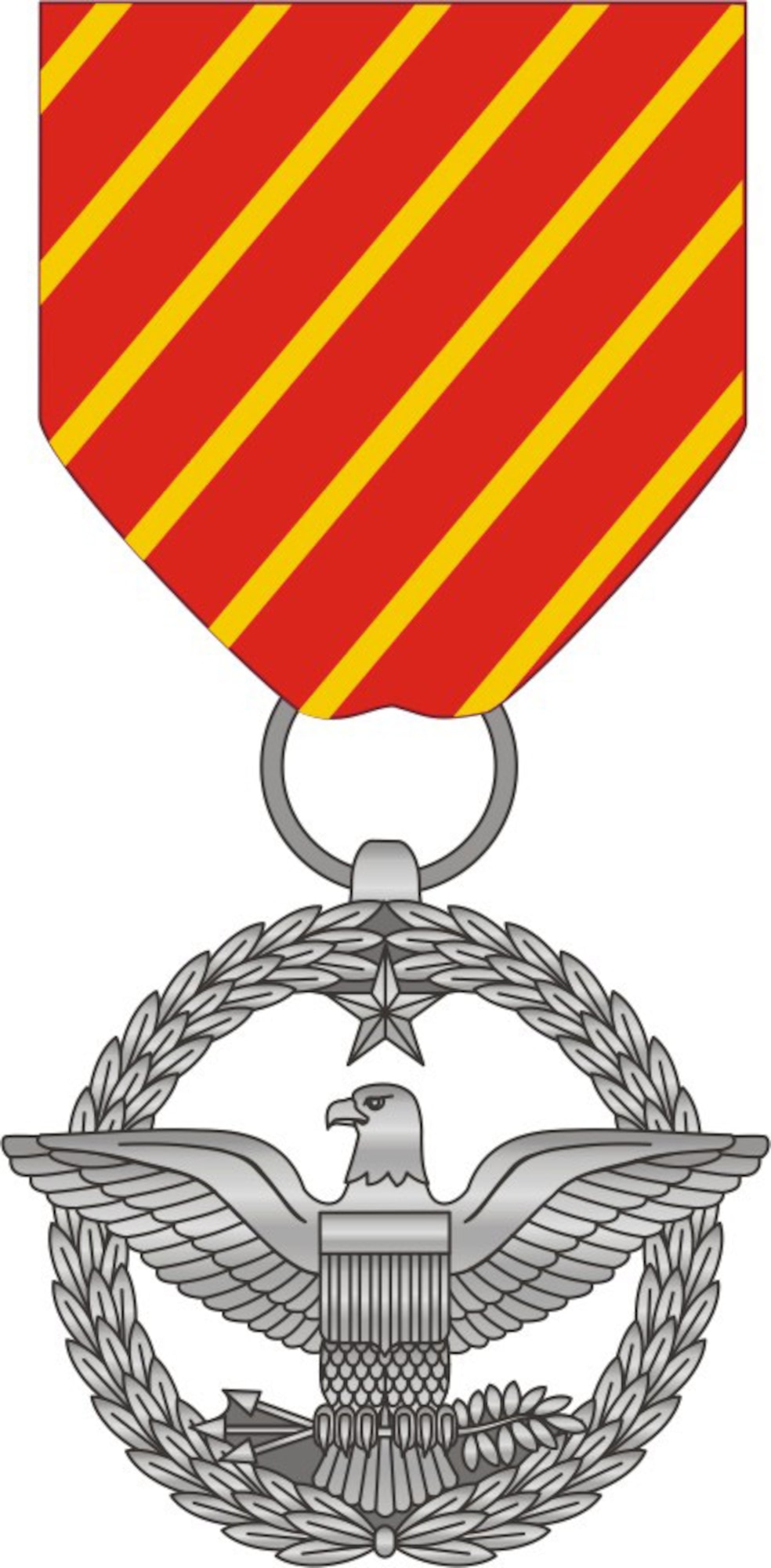Air Force combat action medal, front view. (U.S. Air Force graphic)