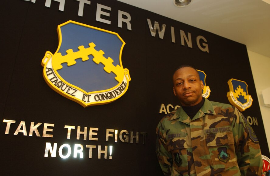 KUNSAN AIR BASE, Republic of Korea  April 6, 2007 -- Chief Master Sgt. Anthony "Wolf Chief" Brinkley is the 8th Fighter Wing's new command chief and he has a vision for enlisted Airmen here. (U.S. Air Force photo/Senior Airman Darnell Cannady)                              