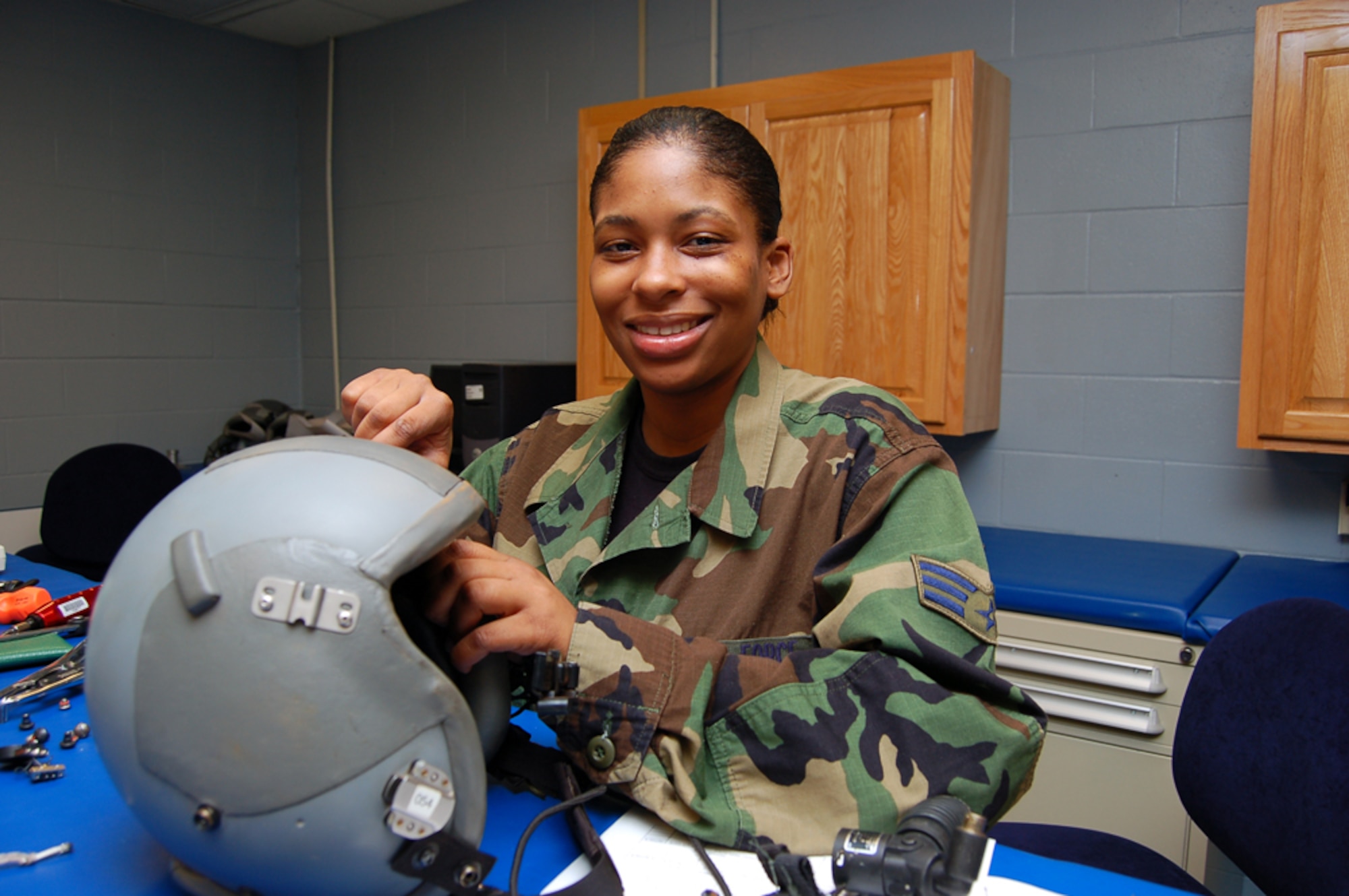 Senior Airman Shameeka S. Ector, 71st Rescue Squadron aircrew life support journeyman, is the Warrior of the Week for April 19. (U.S. Air Force photo by Tech. Sgt. Parker Gyokeres)