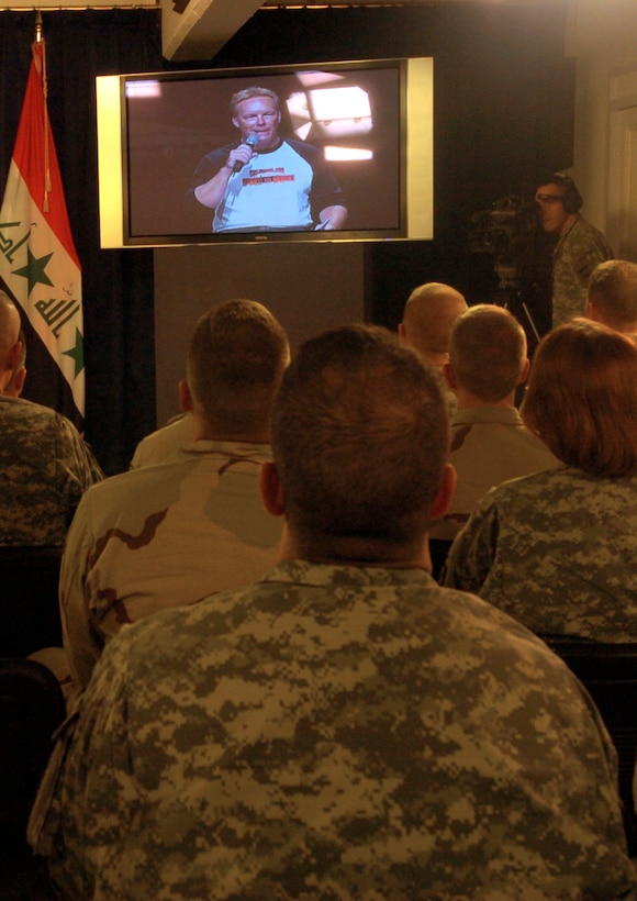 Troops In Iraq Participating In Cyclerides Hearts To Heroes Enjoy A Two way Live Talkback 