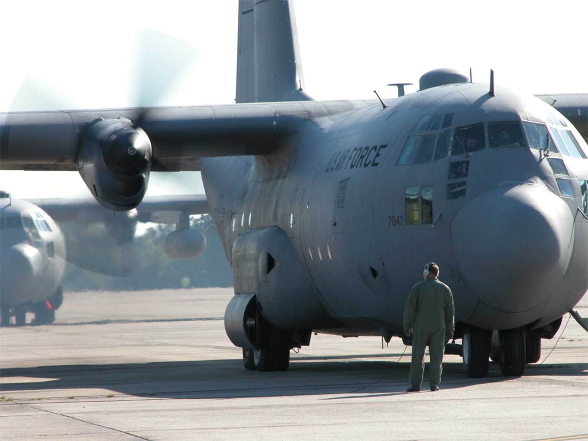 An Arkansas Air National Guard C-130 prepares to taxi for a training flight in this file photo. (U.S. Air Force photo)