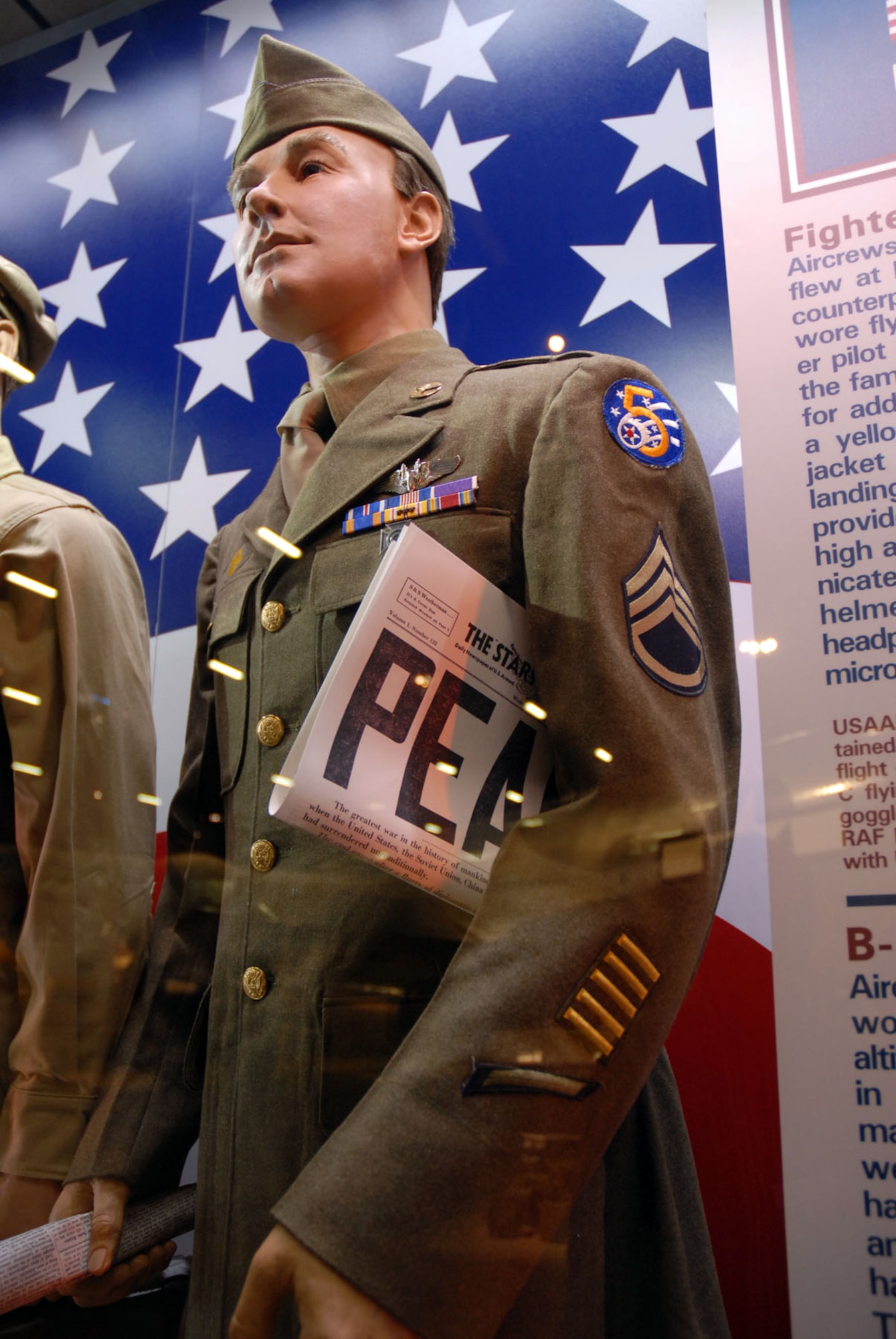 DAYTON, Ohio - The USAAF portion of the WWII: Airmen in a World at War exhibit in the World War II Gallery at the National Museum of the U.S. Air Force. (U.S. Air Force photo) 