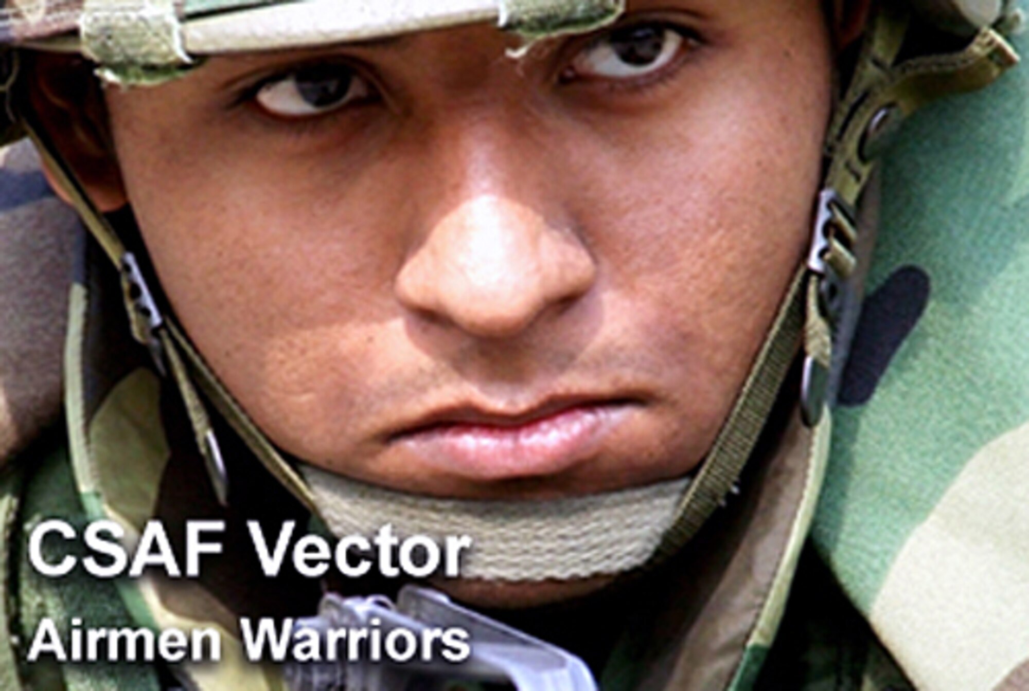 The newest CSAF's Vector focuses on the Air Force's warfighting orientation and debuts the Air Force's new Airman's Creed.  (U.S. Air Force illustration/Mike Carabajal)