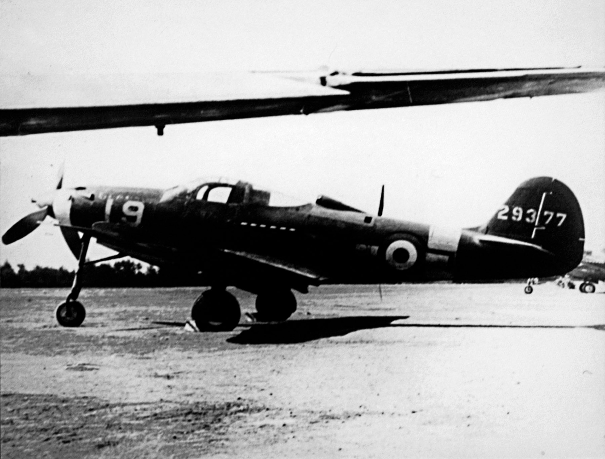 The USAAF supplied P-39Ns to the Regia Aeronautica’s 4th Stormo in the summer of 1944. Note the Italian insignia painted over the USAAF insignia on the fuselage. (U.S. Air Force photo)