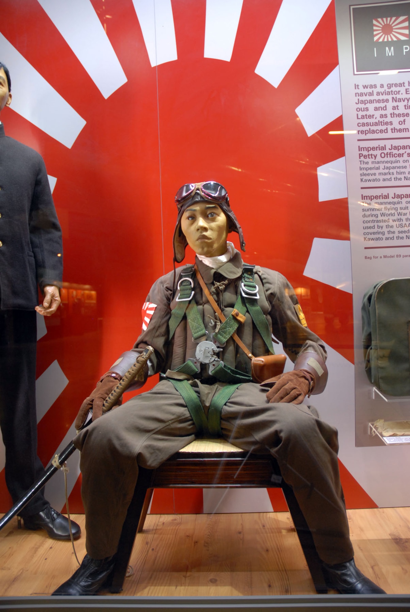 DAYTON, Ohio - The Japanese Imperial Navy Pilots portion of the WWII: Airmen in a World at War exhibit in the World War II Gallery at the National Museum of the U.S. Air Force. (U.S. Air Force photo)