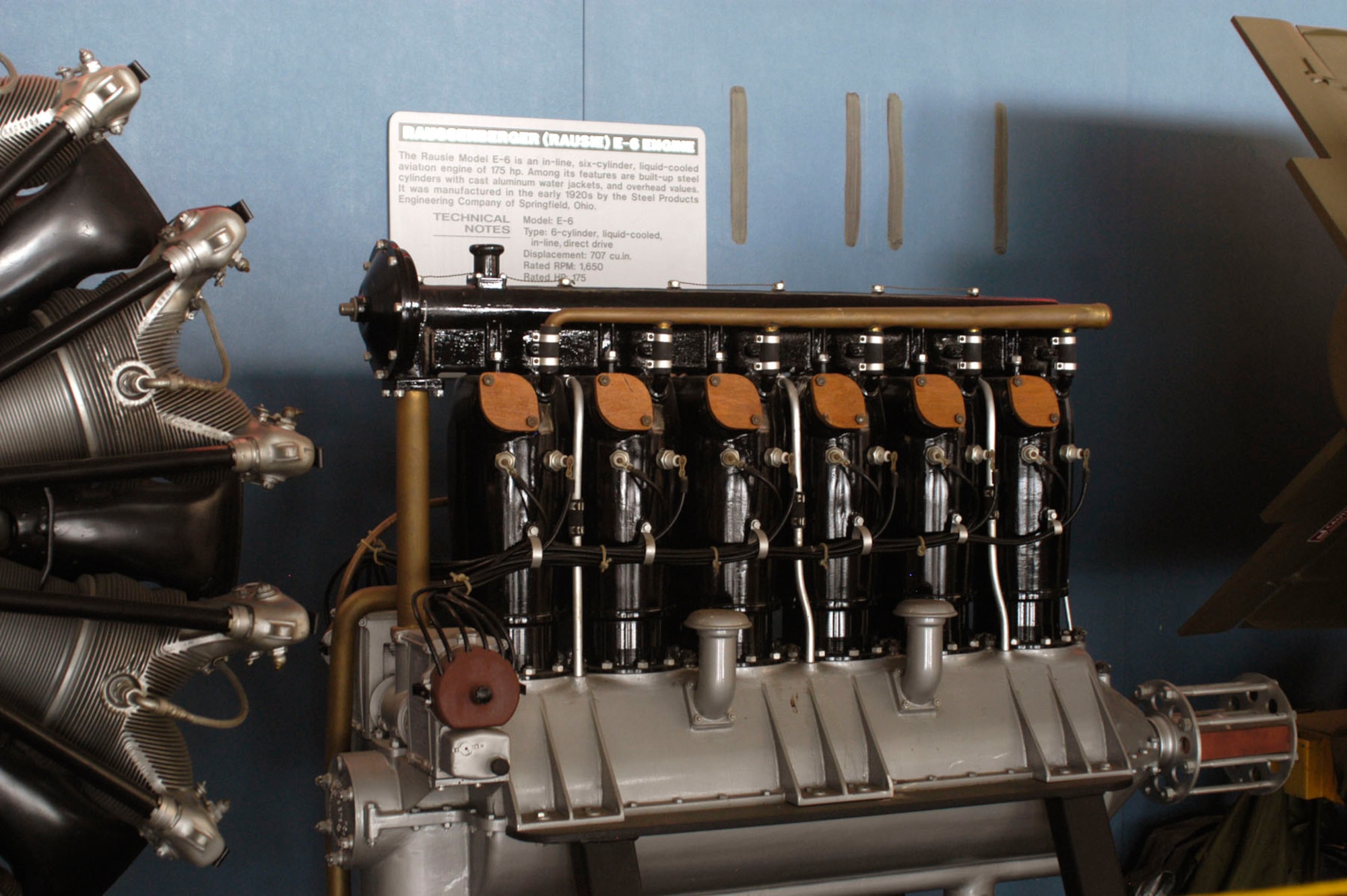 DAYTON, Ohio -- Raussenberger (Rausie) E-6 on display in the Research & Development Gallery at the National Museum of the United States Air Force. (U.S. Air Force photo)