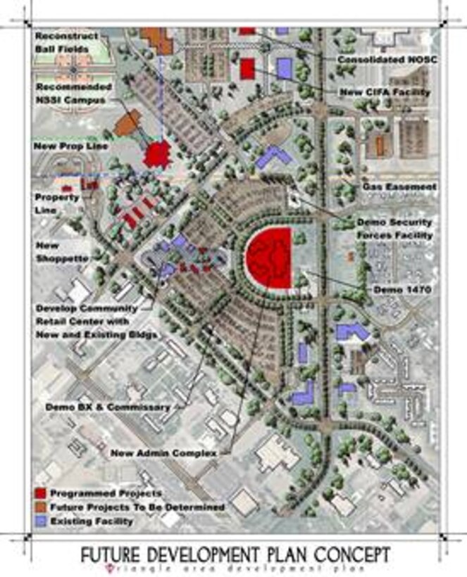 A future development plan concept, drawn up by the 21st Space Wing Civil Engineer Squadron, won a design award from the Federal Planning Division of the American Planning Association.