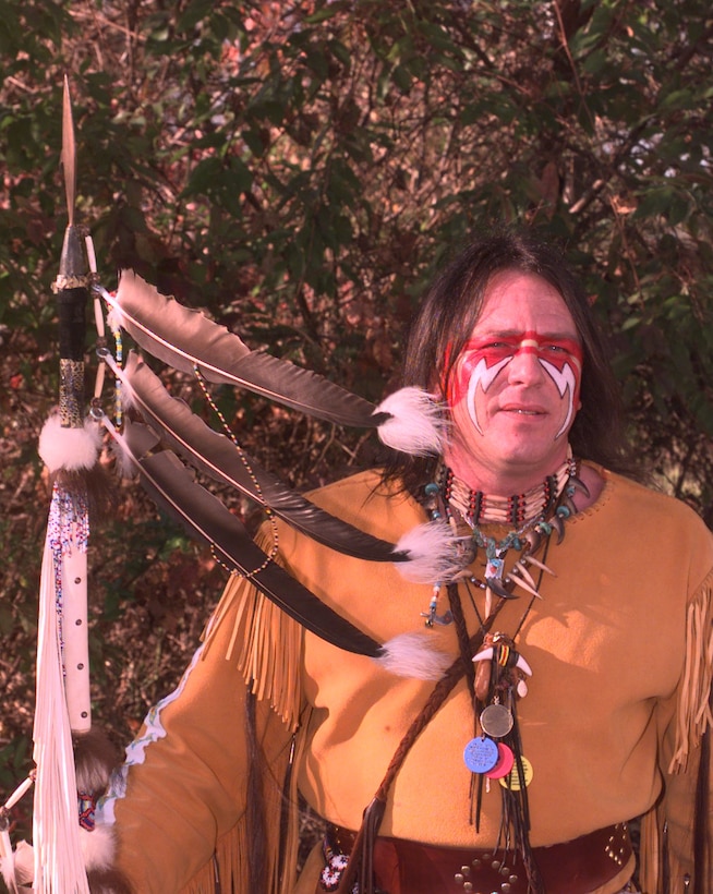 Richard A. "Lunging Bear" Nischan of the Powhatan tribe of Eastern Virginia said a powwow is were Native Americans go to meet new friends, make friends of enemies and share traditions, words, wisdom and stories. Rudi Williams 