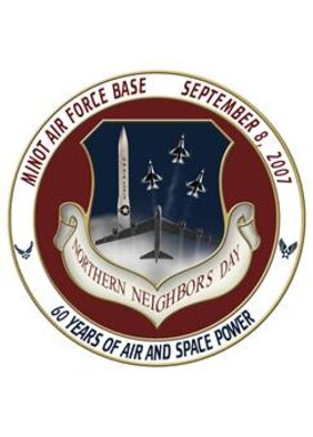 MINOT AIR FORCE BASE, N.D. – The official poster and logo design for 2007’s Northern Neighbors Day has been selected out of entries submitted to the annual design contest. The winning entry for 2007 was submitted by Senior Airman Dan Sutton, 91st Missile Maintenance Squadron. The NND open house and air show will be held Sept. 8, 2007. Admission and parking are free. (U.S. Air Force graphic by Senior Airman Dan Sutton)