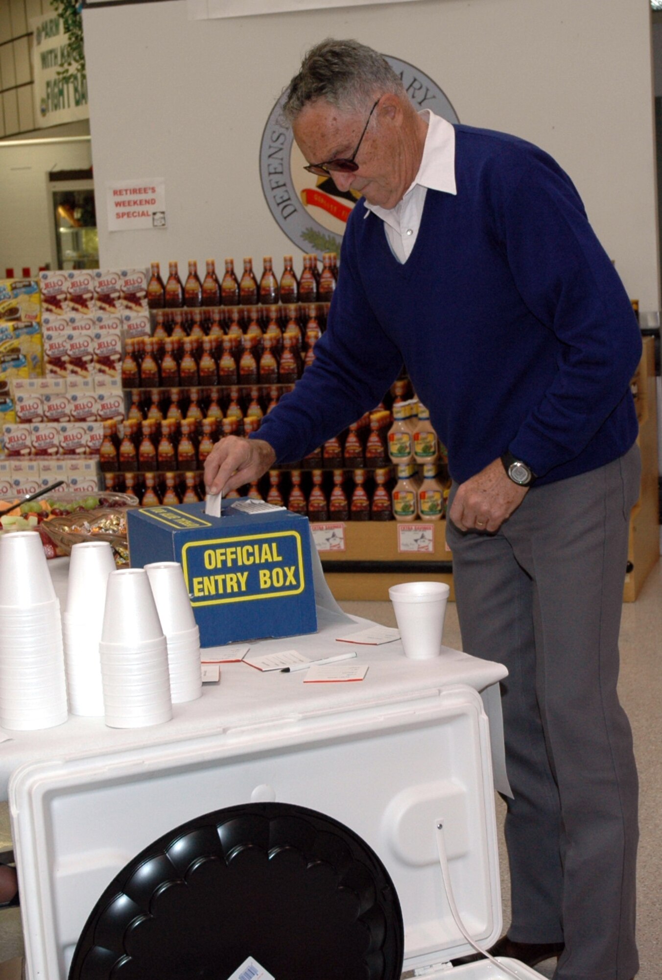 Free drawings at the commissary will be available throughout the day Saturday.