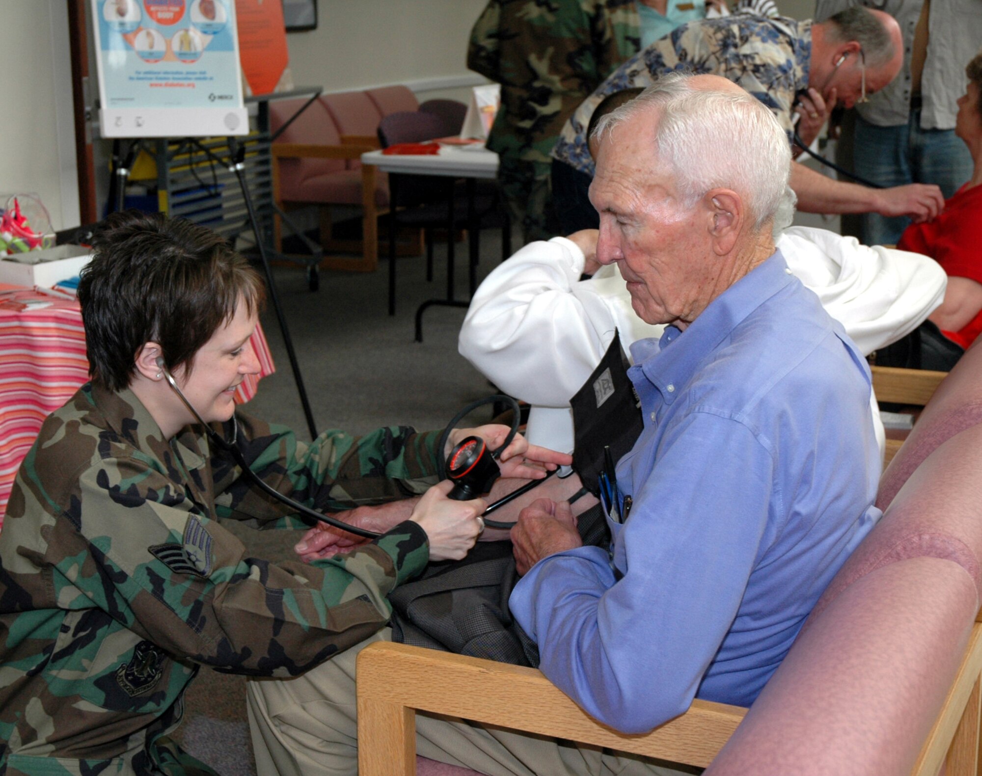 Blood pressure screeenings are offered at the clinic starting at 7 a.m. Saturday.
