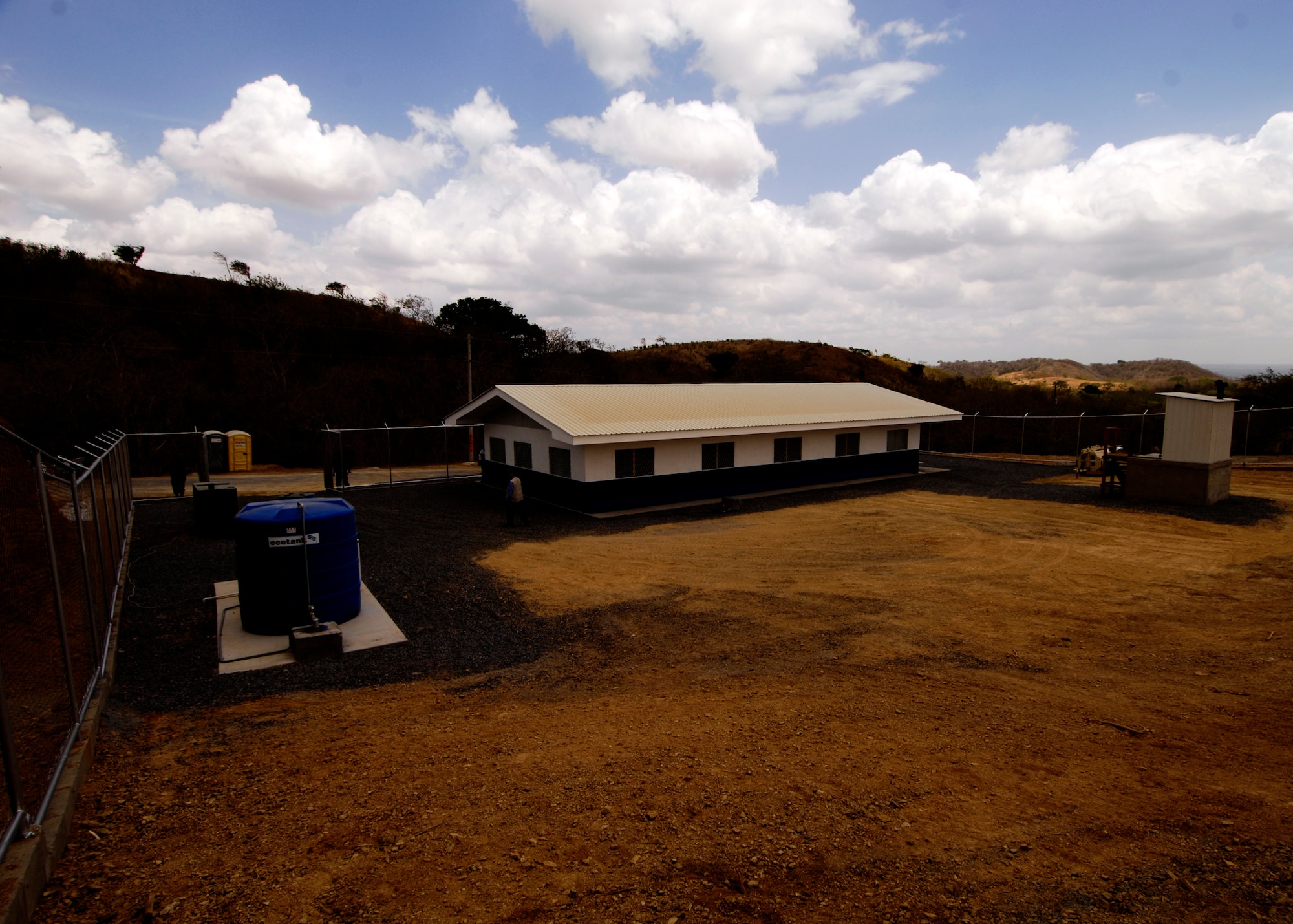 A five-room medical clinic now stands in Buena Vista thanks to New Horizons - Nicaragua 2007, which is a $7.5 million joint humanitarian and training exercise.  More than 250 Airmen, Soldiers and Marines built a three-room school and a five-room medical clinic and treated more than 20,000 Nicaraguan medical patients. (U.S. Air Force photo/Staff Sgt. Jason Bailey)