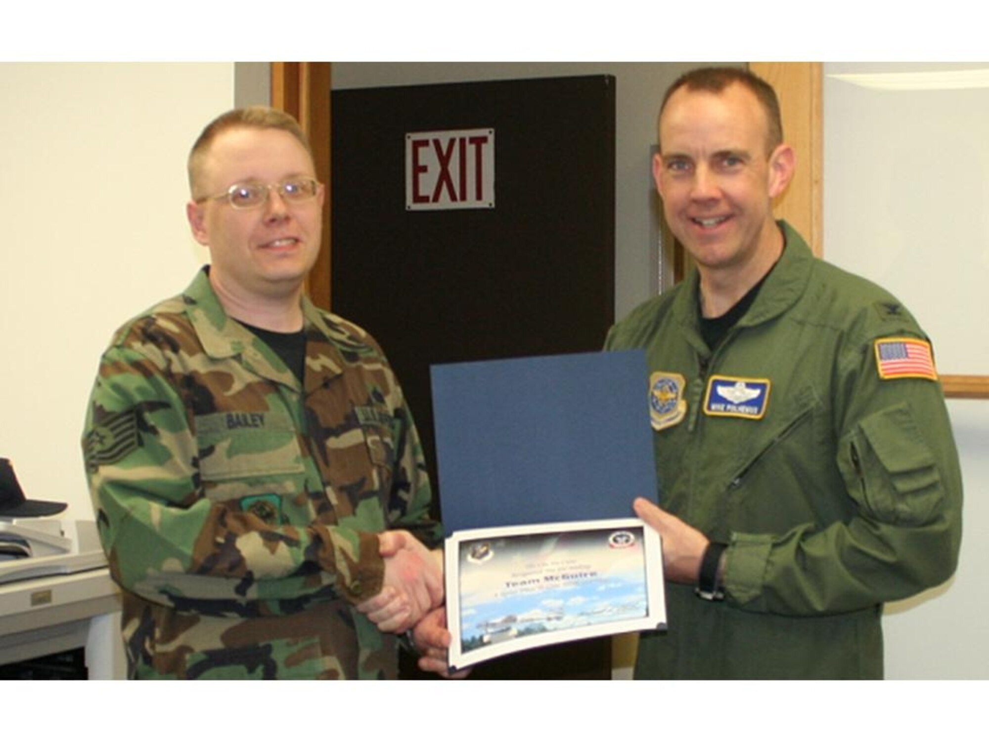 The Can Do Crew would like to recognize Tech. Sgt. Eric Bailey from the 305th Communications Squadron. Sergeant Bailey's support of the Civil Engineer Squadron's E4 Energy Audit that took place Jan 22-26 was truly exceptional. He provided laptop computers, a printer, fax machine and internet connectivity for the entire visiting team. He also established e-mail accounts for the team and came by after hours to troubleshoot problems that users were having with laptops they brought from their base. In order to ensure there were no outstanding issues, he also left his home phone number in case anyone from the team had any communication problems during their time at McGuire. Visiting team members included a GS-15 as well as a three-star civilian SES, and all raved about the great support here at McGuire. The visit culminated in a $20,000 check for immediate energy savings projects along with the promise of several follow-on projects. Sergeant Bailey's service above and beyond his duties greatly benefited the squadron and Team McGuire as a whole, and does not go unrecognized.  

Be aware that the "Can Do Crew" is everywhere, looking for outstanding service. They covertly seek members of Team McGuire who make a difference, identifying and recognizing only the best! Remember, the strongest asset of Team McGuire is its people; you are what makes McGuire a better place to live, work and play!
