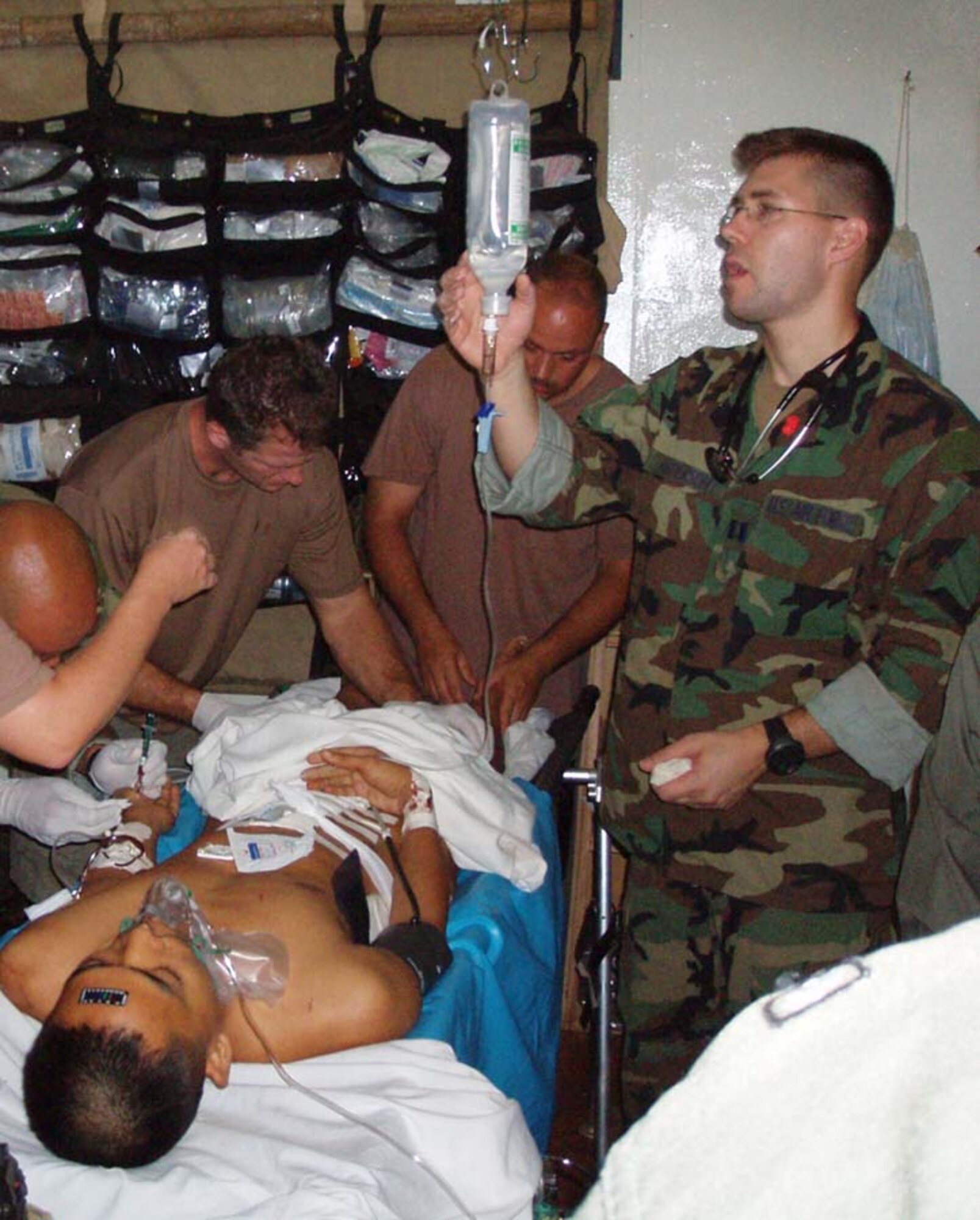 Capt. Peter Anderson, 1st Special Operations Support Squadron, is an emergency physician assigned to a three-person special operations critical care evaluation team - the only surgical and critical care capability in U.S. Special Operations Command. He led five critical care medical evacuations in a deployed location and led the only critical care capability within 2,000 miles of an austere special operations forces base. (Courtesy photo)