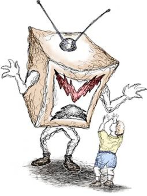 WATCHING TOO MUCH TV CAN BE FATAL? (Illustration by Sammie W. King)