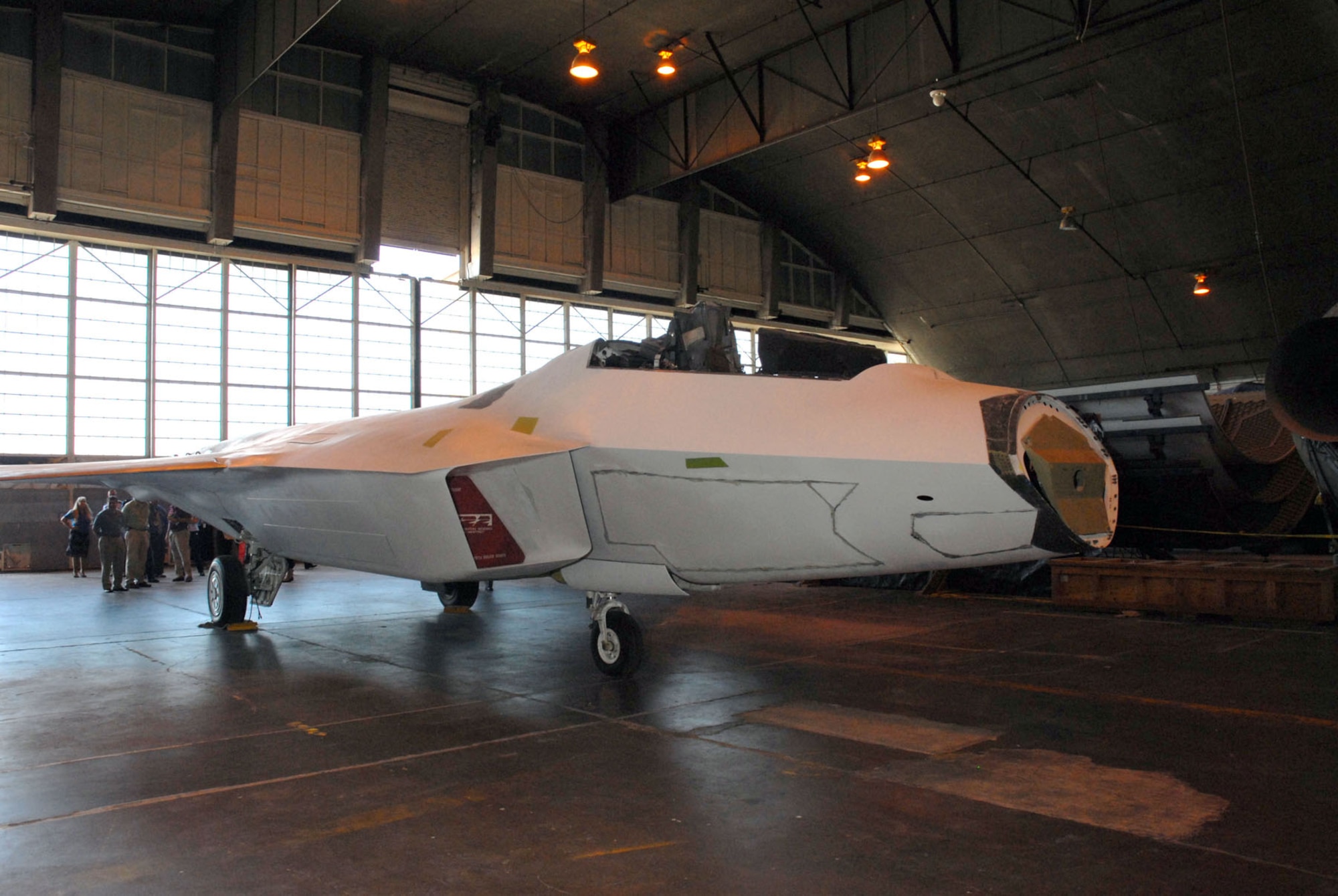 DAYTON, Ohio (04/2007) -- F-22A Raptor in the National Museum of the U.S. Air Force's restoration hangar. (U.S. Air Force photo)