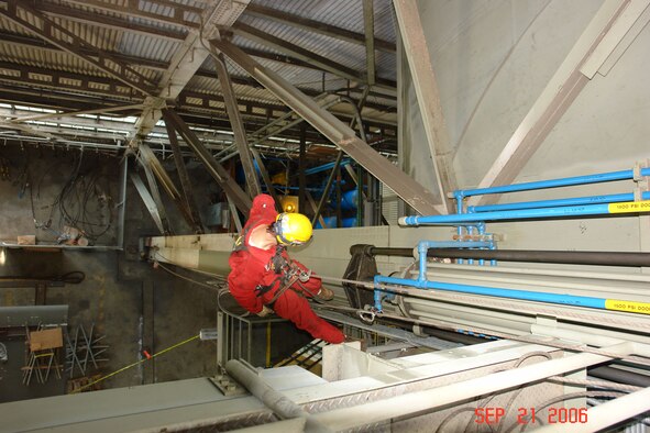 The RAT crews also performed work on other hard-to-reach systems, such as the actuating components of the 40-by-80 test section overhead doors.