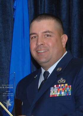 Senior non-commissioned officer <br />
Master Sgt. Robert Carter, 28th Civil Engineering Squadron maintenance engineering superintendent. <br />
(U.S. Air Force photo/Airman First Class Anthony Sanchelli)