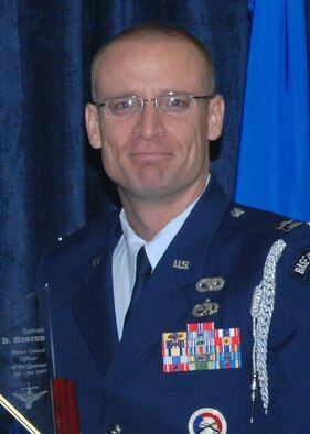 Honor Guard officer <br />
Capt. Allen Husted, 28th Logistics Readiness Squadron material management flight commander. <br />
(U.S. Air Force photo/Airman First Class Anthony Sanchelli)