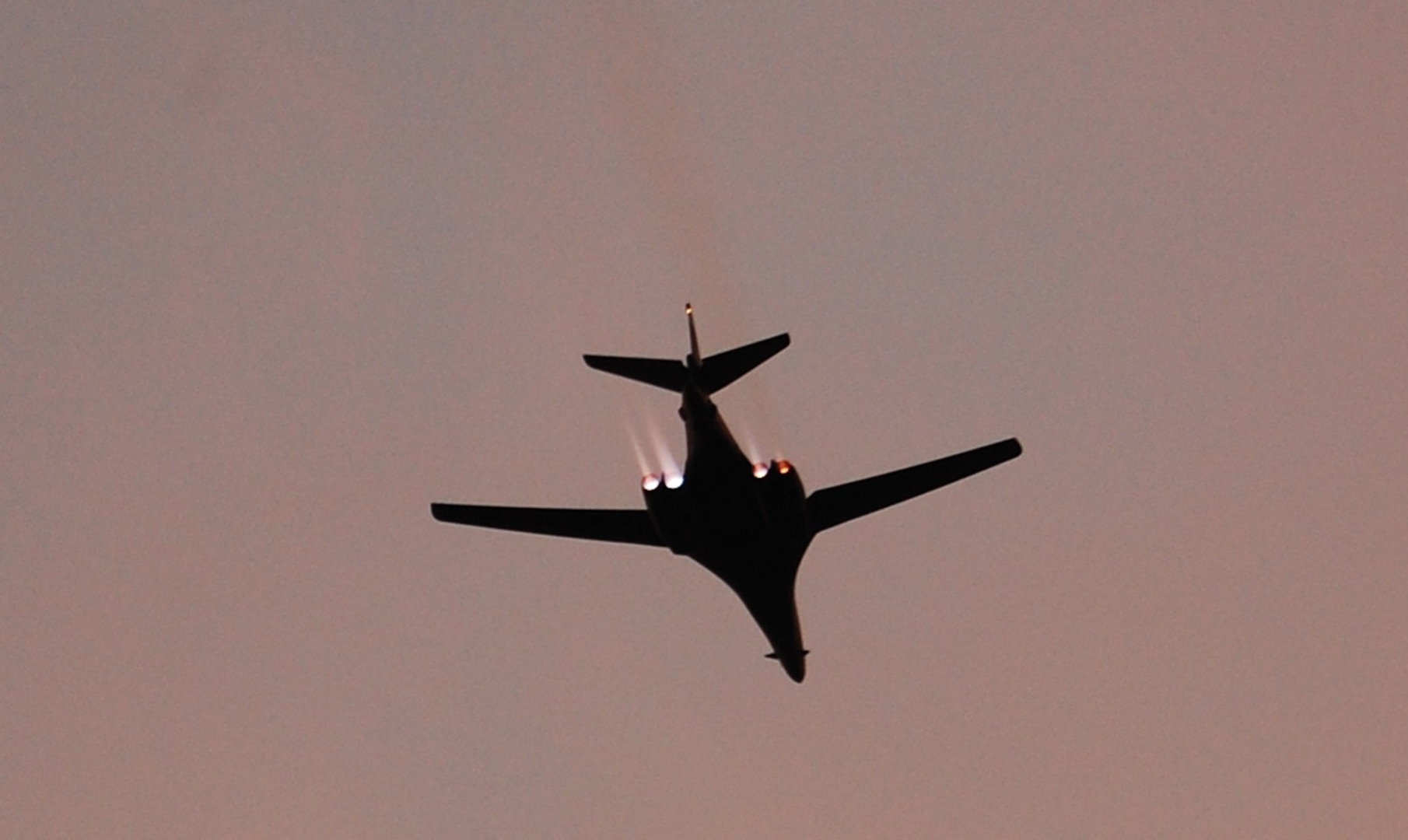 A B-1 Bomber from Dyess Air Force Base, Texas, draws the crowd’s eyes toward the sky as it performs a flyover of the Pops Concert July 3. (U.S. Air Force photo by Cadet Stephen Ayres)