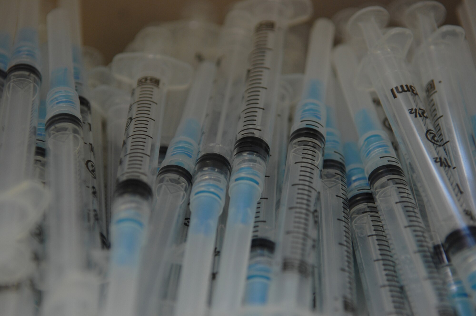 Immunizations are a must before any Airman is allowed to depart the country. Airman are required to be familiar with some of the situations they may find themselves in while deployed, including chemical, biological, and nuclear warfare. 
(U.S. Air Force Photo by Airman 1st Class Nadine Y. Barclay)
