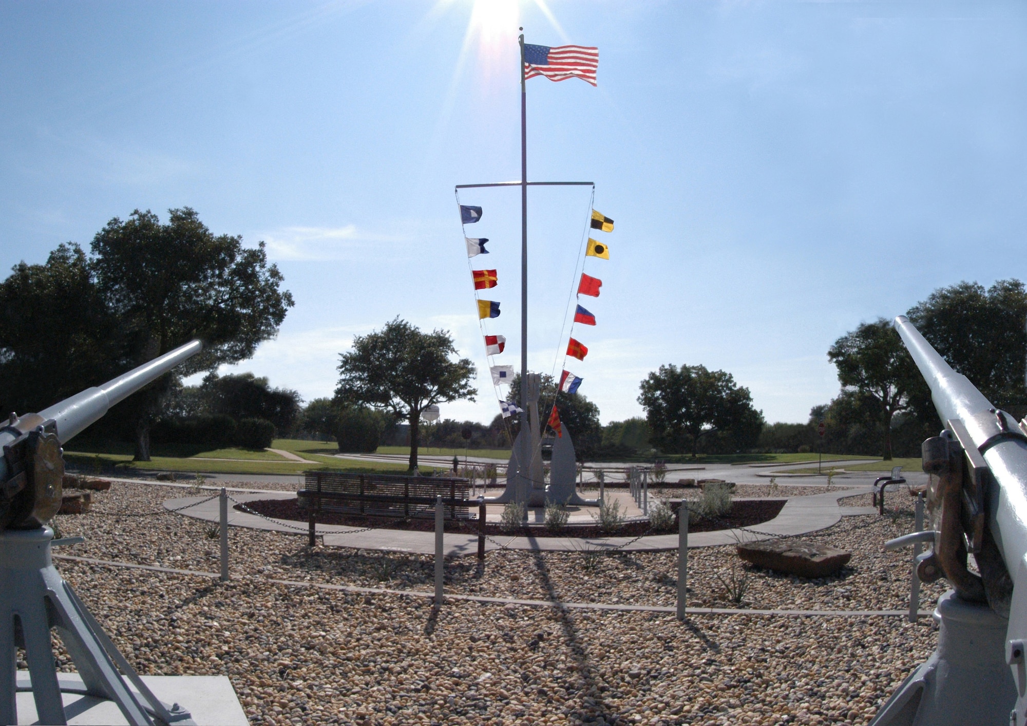 Liberty Park, Goodfellow Air Force Base, Texas, is dedicated to the honor and memory of the 34 brave American Sailors who gave their lives in June 1967 defending the American Intelligence vessel, USS Liberty. (Courtesy photo)